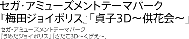 セガ・アミューズメントテーマパーク『梅田ジョイポリス』「貞子3D～供花会～」